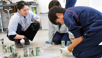 松代中学校 職場体験学習の様子
