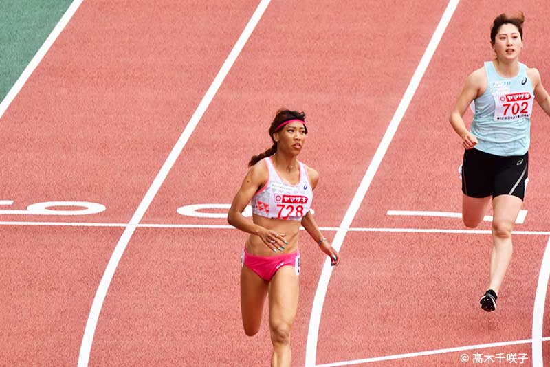 第107回日本陸上競技選手権大会 女子100メートル 君嶋愛梨沙