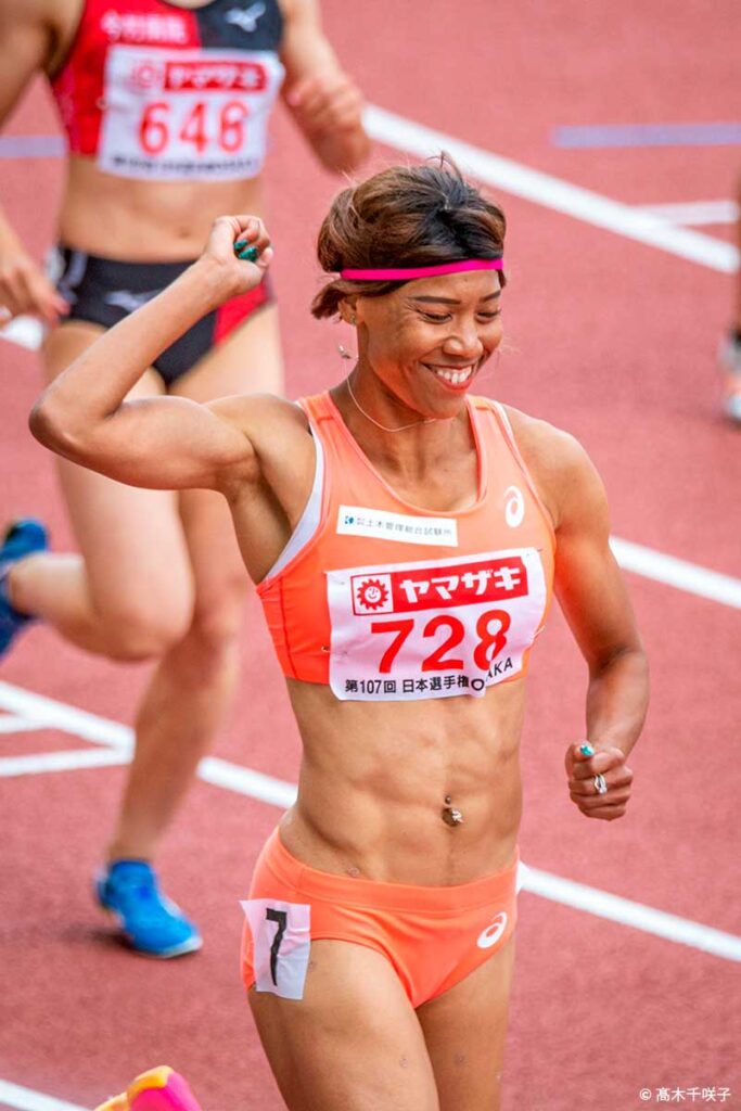 第107回日本陸上競技選手権大会 女子200メートル 君嶋愛梨沙