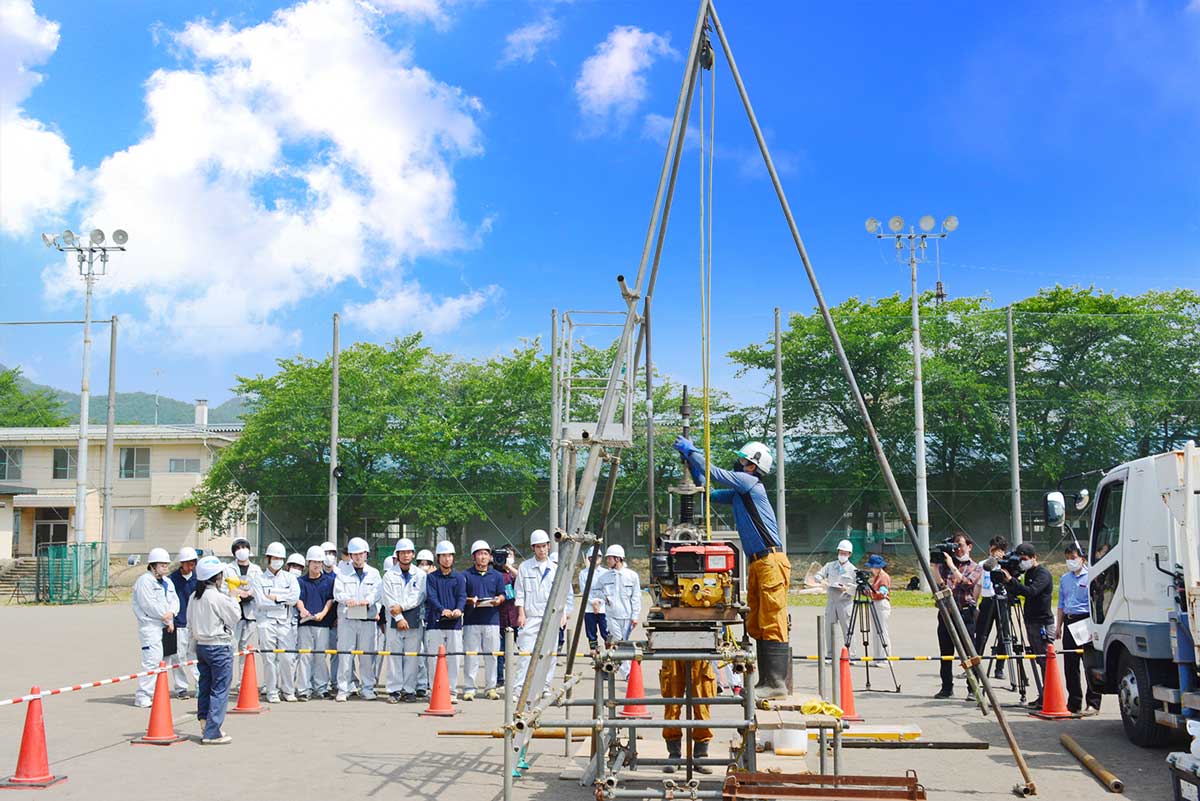 長野工業高等学校と産学連携による総合教育実習を実施いたしました 株式会社 土木管理総合試験所