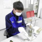 職場体験 土質試験の体験