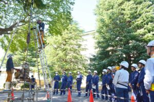 地質調査見学の様子